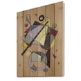 thumbnail image 2 of Designart 'Abstract Compositions Of Colored Geometric IV' Modern Print on Natural Pine Wood, 2 of 5