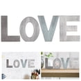 thumbnail image 6 of NFTIGB Wood Love Sign Distressed Retro Exquisite Freestanding Multicolor Design Letters LOVE Decoration Ornament for Wedding Valentine's Day 4 Pcs, 6 of 9