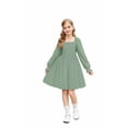 thumbnail image 3 of Arshiner Girls Black Dress Long Sleeve Twirly Funeral Church Tween Fall Winter Dresses Size 12, 3 of 5