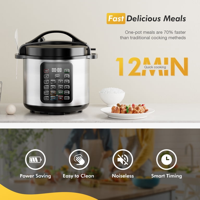 Megachef 8 Quart Digital Pressure Cooker with 13 Pre-set Multi Function