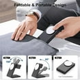 thumbnail image 4 of Foldable Wireless Charger Stand for 15/14 and Watch S8/7 Magnetic Fast Charging Dock White, 4 of 9