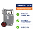 thumbnail image 4 of Flame King YSN20HOG Horizontal & Vertical Propane Cylinder with Premium OPD & Built-in Gauge, Gray, 4 of 11