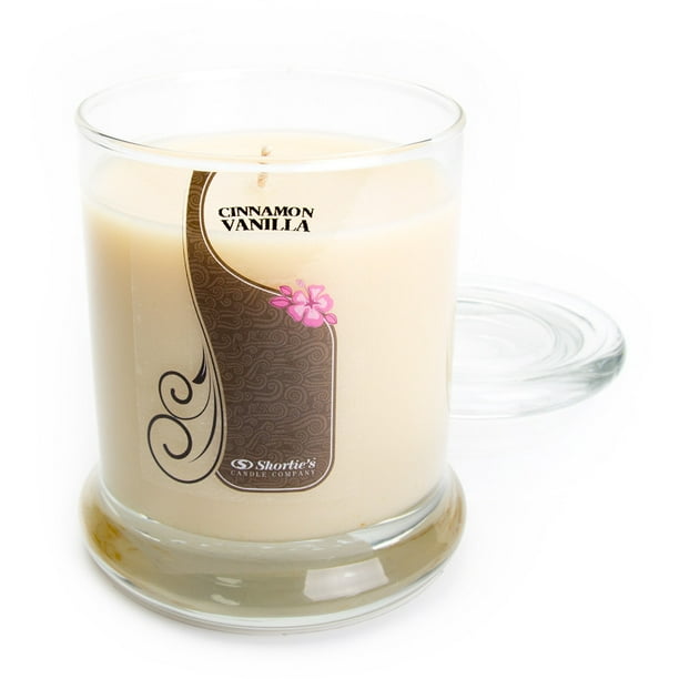 Cinnamon Vanilla Candle Medium Beige 10 Oz. Highly Scented Jar Candle