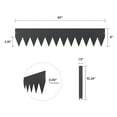 thumbnail image 4 of KFFKFF Steel Landscape Edging, 4 Pieces 40 x 8 in, Rust-Resistant Metal Garden Border, Flexible Lawn Edging, Durable Yard Divider, Easy Installation for Flower Beds and Pathways, Black, 4 of 9