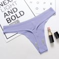 thumbnail image 1 of Tanga de talla grande para mujer, ropa interior lisa y Sexy de cintura baja, bragas negras sin costuras, lencería transpirable, 2023, 1 of 4