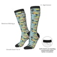 thumbnail image 5 of Picia Women Crew Soft Moisture-wicking Socks Hawaiian Style Pattern Design Cotton Socks, One Size fit All, 5 of 9