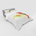 thumbnail image 3 of Ambesonne Summer Bedding Set 3 Pcs, Parrot Tree Branch Flora, Twin XL, Cream Red Green, 3 of 3
