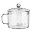 thumbnail image 1 of MasteelfCA UPKOCH Casserole en Verre Résistante à la Chaleur Bol en Verre avec Poignée Bol en Verre pour Four Marmite en Verre pour Micro-Ondes Verrerie, 1 of 7