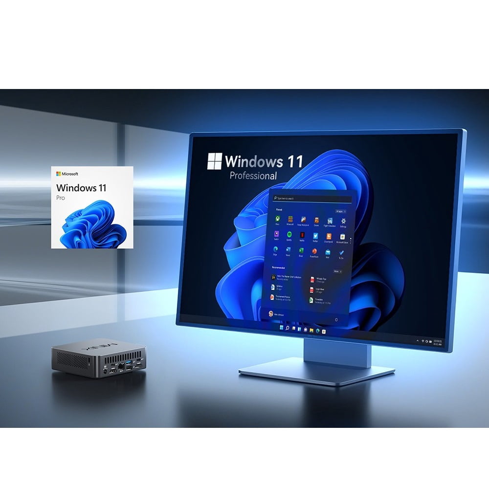 Mini PC – Intel® N150 and Core™ 3 Processor Options, 16GB DDR5 Memory, 512GB SSD, Wi-Fi 6, 4K@60Hz Display, Dual LAN & Bluetooth MINIX NUC 150