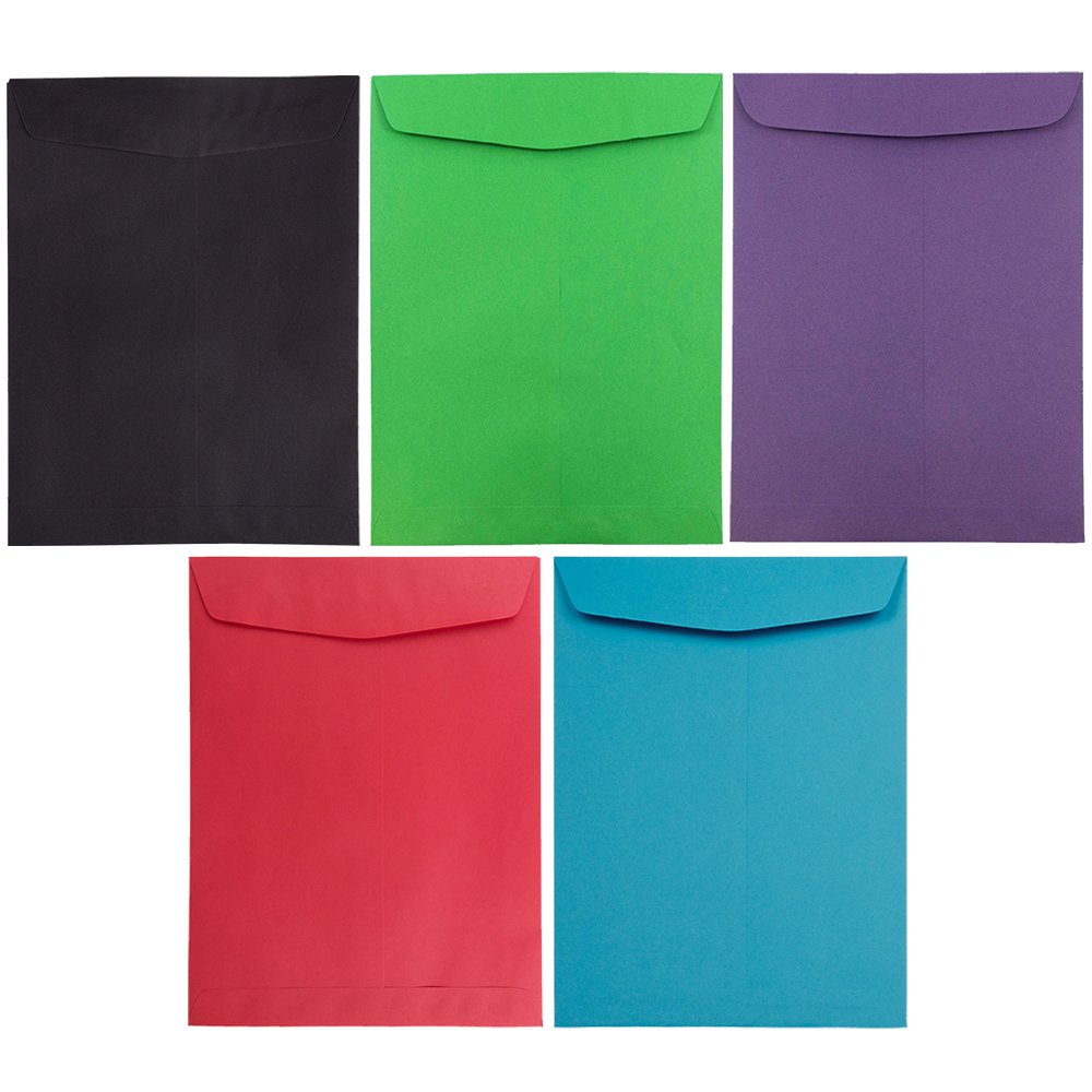 JAM 9 x 12 Catalog Envelopes, Assorted, 50/Pack