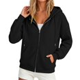 thumbnail image 3 of Perfectbot Women's Zip Up Hoodie Long Sleeve Fall Winter Sweatshirt Jacket with Pockets Casual Outerwear, 3 of 8