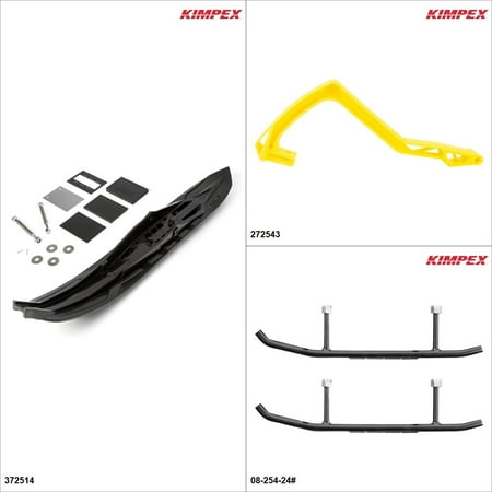 - Kimpex - Arrow Ski Kit - Black, Ski-Doo Grand Touring 600 2000-03, 10-18 Black / Bright yellow #KK00002017_159