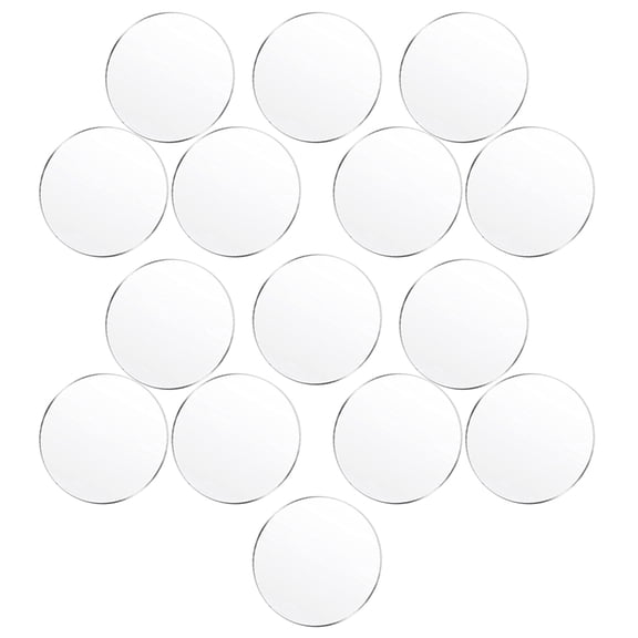 OFFIGAM 15Pcs Clear Acrylic Round Blanks for Portable and Convenient Craft Use
