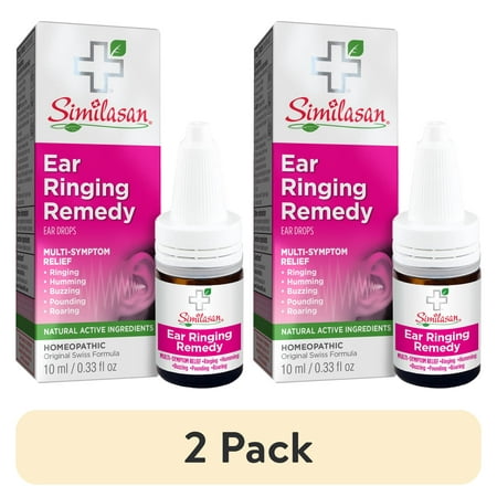 (2 pack) Similasan Ear Ringing Remedy, Ear Drops, 0.33 fl oz