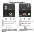 thumbnail image 4 of EIMELI Convertisseur Numérique-Analogique DAC Convertisseur Numérique Optique-Analogique L/R RCA Convertisseur Toslink Optique-Jack 3,5 Mm Adaptateur Audio, 4 of 5