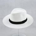 thumbnail image 3 of American Fashion Hat Milan Straw Fedora Summer Beach Hats for Men and Women, 3 of 6