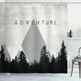 thumbnail image 1 of Ambesonne Adventure Shower Curtain, Forest Hipster Camping, 69"Wx70"L, Pale Tan, 1 of 3