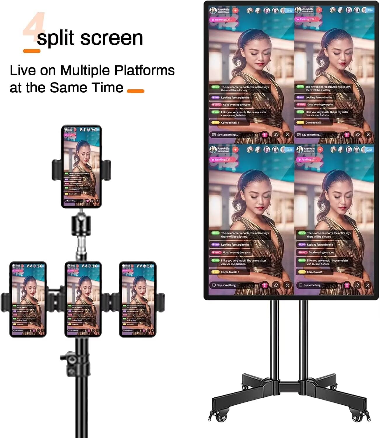 JYXOIHUB 49 Inch Android Smart TV, 1080P Touchscreen, Eshare Mirroring, School Classroom Equipment