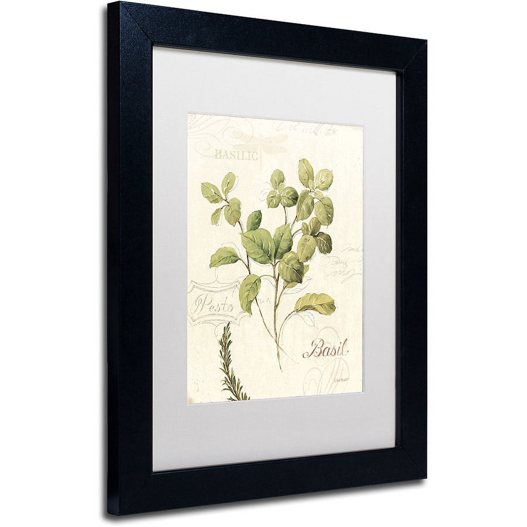 Trademark Fine Art "Aromantique III" Canvas Art by Lisa Audit, White Matte, Black Frame