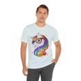 thumbnail image 4 of Monster Unicorn Be Yourself Rainbow Mane Shirt bella canvas 3001, 4 of 7