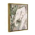 thumbnail image 4 of Stupell Industries Tropical Jungle Elephant Animals & Insects Painting Gold Floater Framed Art Print Wall Art, 25 x 31, 4 of 10