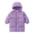 thumbnail image 5 of REDARER Girls Long Puffer Coat, Thickened Hooded Down Jacket for Kids, Warm Winter Outerwear for Cold Weather Comfort,Size:4-5 Years, 5 of 5