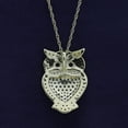 thumbnail image 5 of AFFY Crystal Owl Charm Pendant Necklace In 14k Yellow Gold Over Sterling Silver, 5 of 6