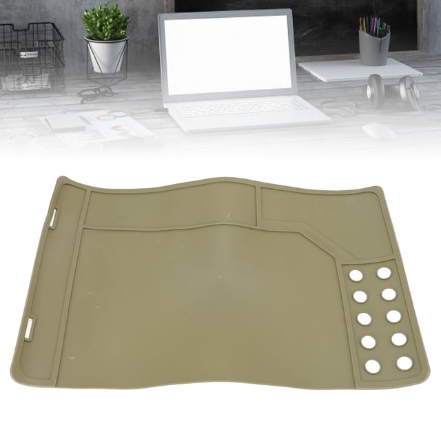 Non Slip Mat Work Bench Anti Slip Cleaning Mat With Magnetic Dots Oil Proof Maintenance Workbench Mat 41.9x26.4cm