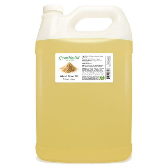 Wheat Germ Carrier Oil - 1 Gallon - Clear Plastic Jug w/ Cap