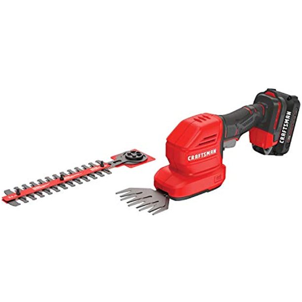 CRAFTSMAN V20 Cordless Handheld Grass Trimmer and Mini Hedge Trimmer Kit (CMCSS800C1)