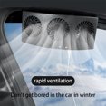 thumbnail image 4 of Riwesomey Ventilador de refrigeración para coche, 3 cabezales montados, enfriador Interior automático de verano, clima cálido, circulación de aire, Paneles de instrumentos para automóviles Blanco Riwesomey  VI016028-02B, 4 of 6