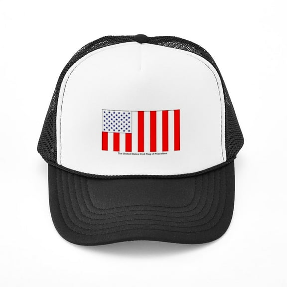 CafePress - US Civil Peacetime Flag - Adjustable Unisex Printed Trucker Hat with Mesh Back