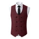 thumbnail image 1 of Camiseta sin mangas con cuello en V para hombre, color liso, sin mangas, cuello en V, informal, de moda, blusa para hombre, 1 of 5
