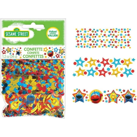 Amscan 361672 Confetti | Sesame Street Collection, Multicolor