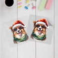 thumbnail image 3 of Hello Winter Shetland Sheepdog Frosty Morning Walk Welcome Snowy Christmas Cutout Transfer Sticker Sheltie Dog Lover Gifts Transparent Decal Art Decor - 02018, 3 of 5