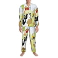 thumbnail image 4 of Kll Farmfield With Cute Animals Sleepwear Mens Flannel Pajamas,Long Cotton Pj Set, 4 of 9
