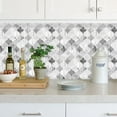 thumbnail image 5 of clevermosaics 12" x 12" Marble Peel and Stick Wall Tiles for Kitchen Backsplash - 6 Sheets, 5 of 6
