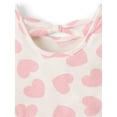thumbnail image 2 of The Children's Place Baby & Toddler Girls Long Sleeve Hearts Bow Back Dress, Sizes 6M-5T, 2 of 3