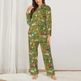 thumbnail image 3 of Wukai Transportation Prints Print Women's Pajama Set - Soft Long Sleeve Sleepwear for Comfort and Style-X-Large, 3 of 9