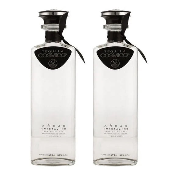 Pack de 2 Tequila Cosmico Añejo Cristalino 100% 375 ml