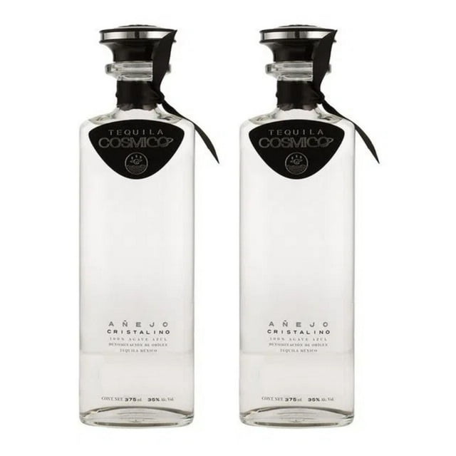 Pack de 2 Tequila Cosmico Añejo Cristalino 100% 375 ml