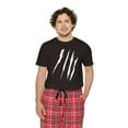 thumbnail image 5 of Effete Feline Claw Marks Scratch Men Short Sleeve Pajama Set, 5 of 8