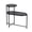 Black, variant on Tcbosik Tray Sofa Side Table, 2-Tier Wood End Table with Open Shelf for Home Office Living Room Bedroom, Walnut Brown