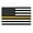 3x5 Thin Gold, variant on Magnet Me Up Thin Gold Line American Flag Vinyl Magnet, 3x5 in, 2 Pack