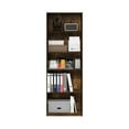 thumbnail image 3 of Furinno Gehry 5-Tier Bookcase, Bookshelf with Adjustable Shelves, Amber Pine, 3 of 6