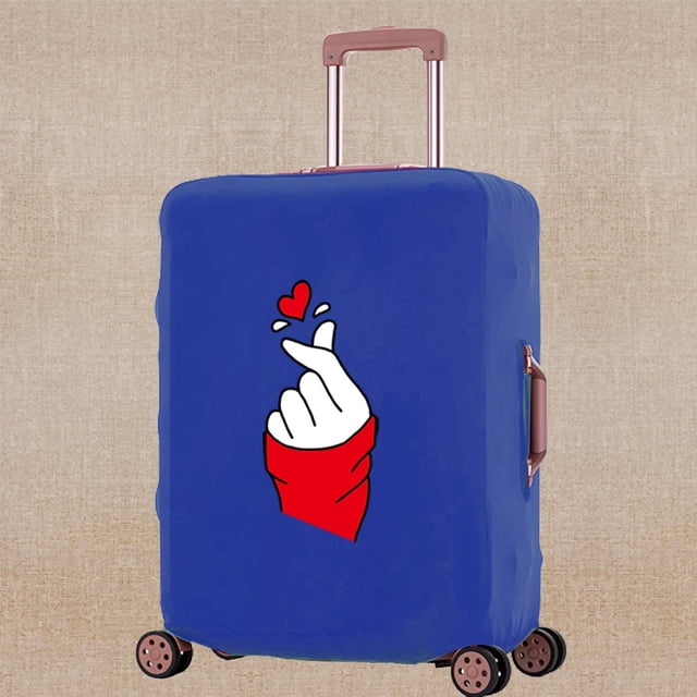 Luggage Cover Unisex Travel Scratch Resistant Accessory Suitcase Covers Apply To 18-32 Inch Color Print Trolley Protective Case 8Color025 L (26-28inch)