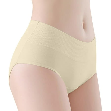 Weyolog Panties for Women  Women s Lace Plus Size Waist Sexy Breifs Gather Your Waist And Buttocks Lines  Panties for Women Yellow XL