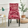 thumbnail image 2 of Stretch wingback Side Chair slipcover Printed, armless wingback Chair Cover with Elastic Bottom Sloping Armchair Covers Removable Washable Armchair Covers-AH-1 Pcs, 2 of 8