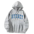 thumbnail image 3 of Sudaderas con capucha para mujer, Tops, ropa deportiva, ropa para mujer con bolsillos, jersey de moda suelto para deportes callejeros, ropa diaria de , S S, 3 of 10