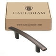 thumbnail image 4 of Cauldham 10 Pack Solid Kitchen Cabinet Arch Pulls Handles (3" Hole Centers) - Modern Curved Drawer/Door Hardware - Style M242 - Oil Rubbed Bronze, 4 of 6